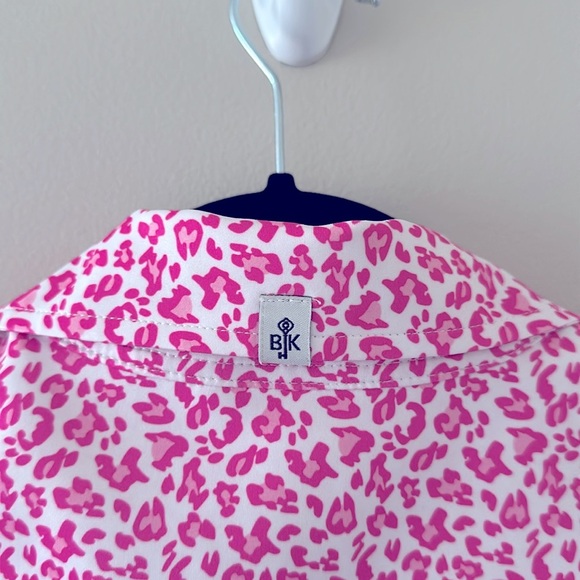 Belyn Key Women’s Keystone Pink Leopard Print Sleeveless Top Sz Small Golf - Picture 5 of 9
